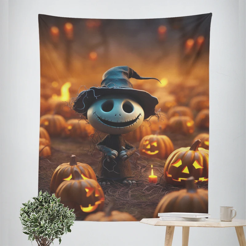 Home decorations modern room decor items wall tapestry aesthetic bedroom wall art large fabric tapestrys Halloween Autumn funny