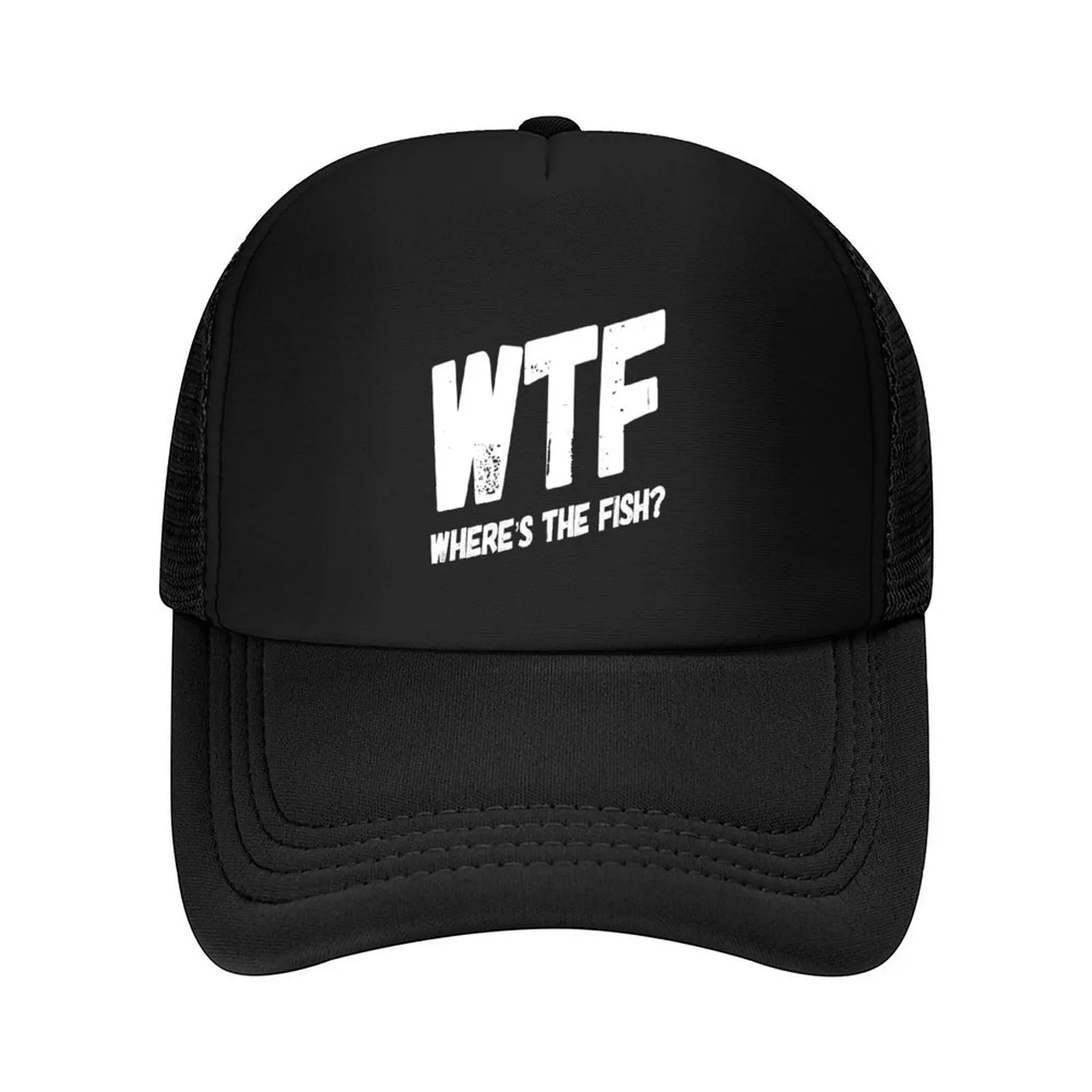 قبعة بيسبول WTF Where's the Fish قبعة صيد ذات علامة تجارية فاخرة قبعة حصان قبعة رياضية للرجال والنساء