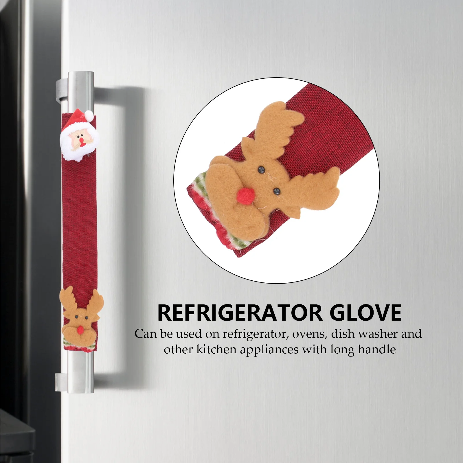 

2Pcs Refrigerator Handle Covers Soft Touch Door Handle Protectors for Kitchen Appliances Anti-Cold Metal Winter Comfortable Grip