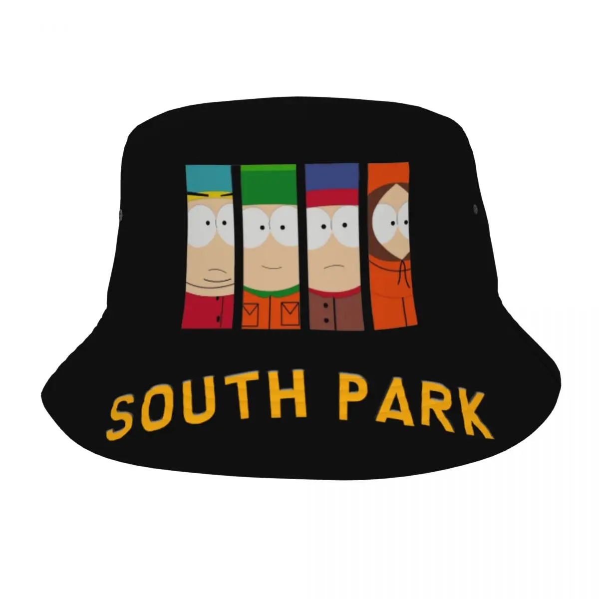 Southpark All Characters Bucket Hat for Girl Summer Travel Bob Hats Unique Packable for Hiking Session Hat