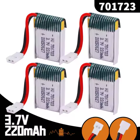 3.7V 220mAh 20C 701723 Rechargeable Lipo Battery For H20 Syma S8 M67 U839 X900 X901 RC Quadcopter Spare Parts