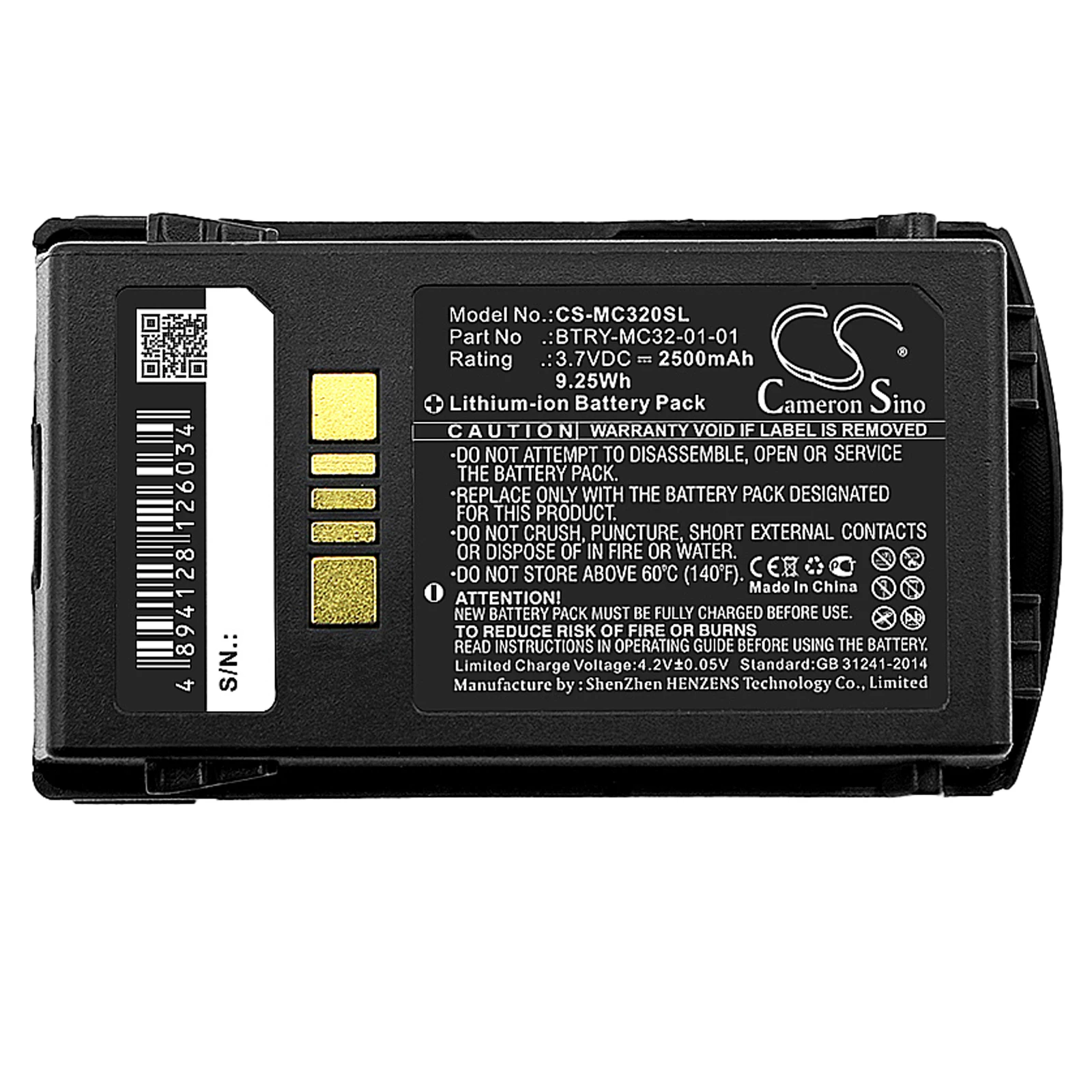 

Barcode Scanner Battery For Motorola MC3200, MC32N0,MC32N0-S 82-000012-01,BTRY-MC32-01-01,BTRY-MC32-52MA-10,BTRY-MC33-52MA-01