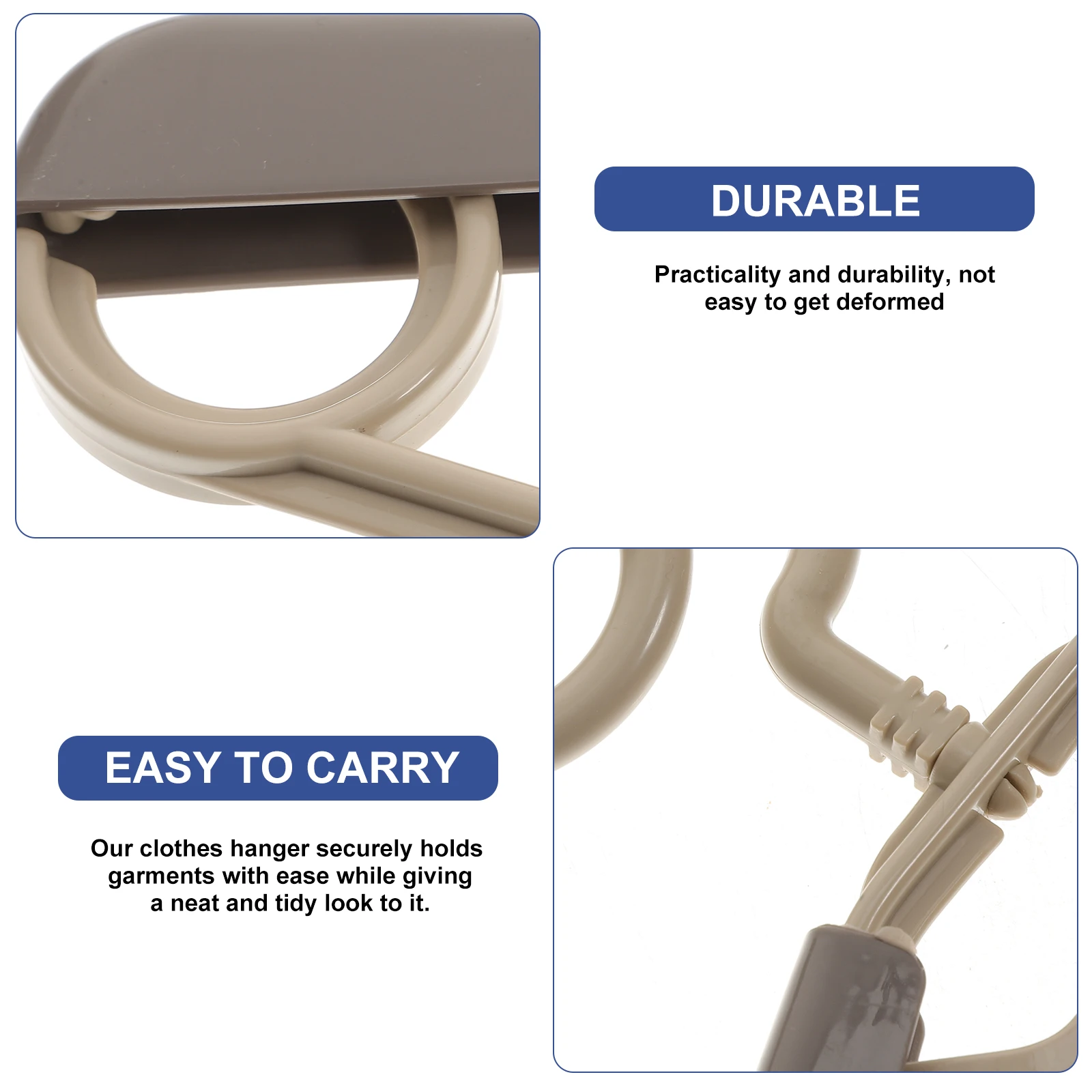 

10pcs Adjustable Hangers Space Saving Abs Sturdy Non Slip Heavy Duty Clothes Hangers For Men Padded Wide Shoulder Shirt