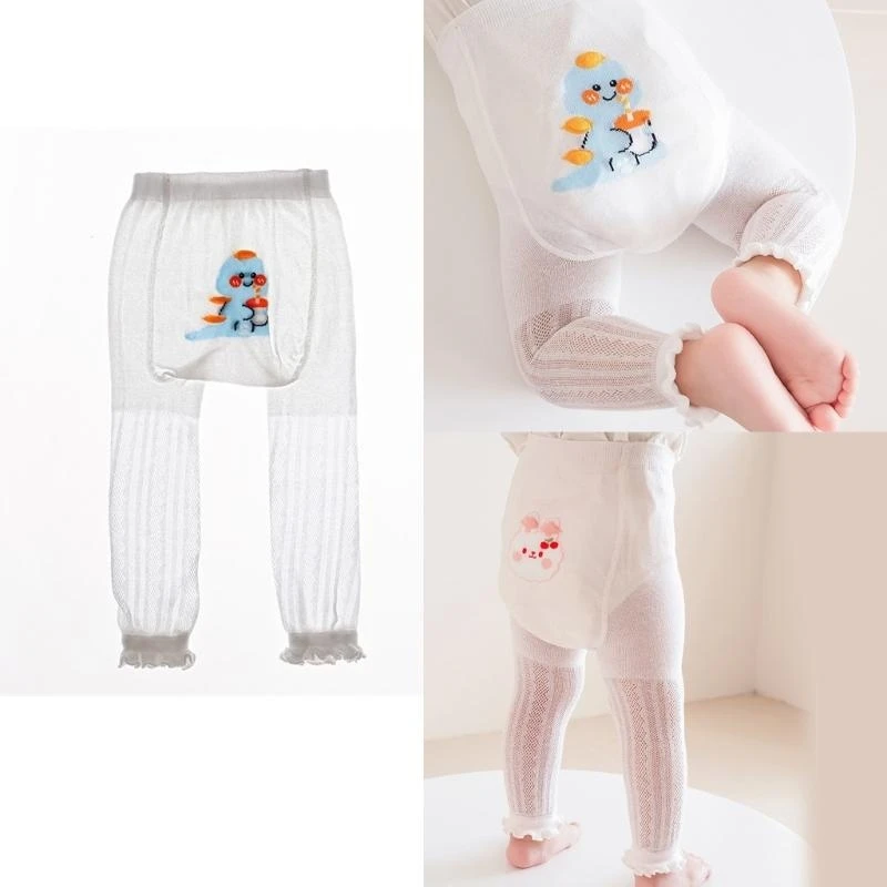 

J15U Cartoon Themed Kids Bottoms Infants Girls Leggings Breathable Tights for Ages 0-5 Year Outdoor Use