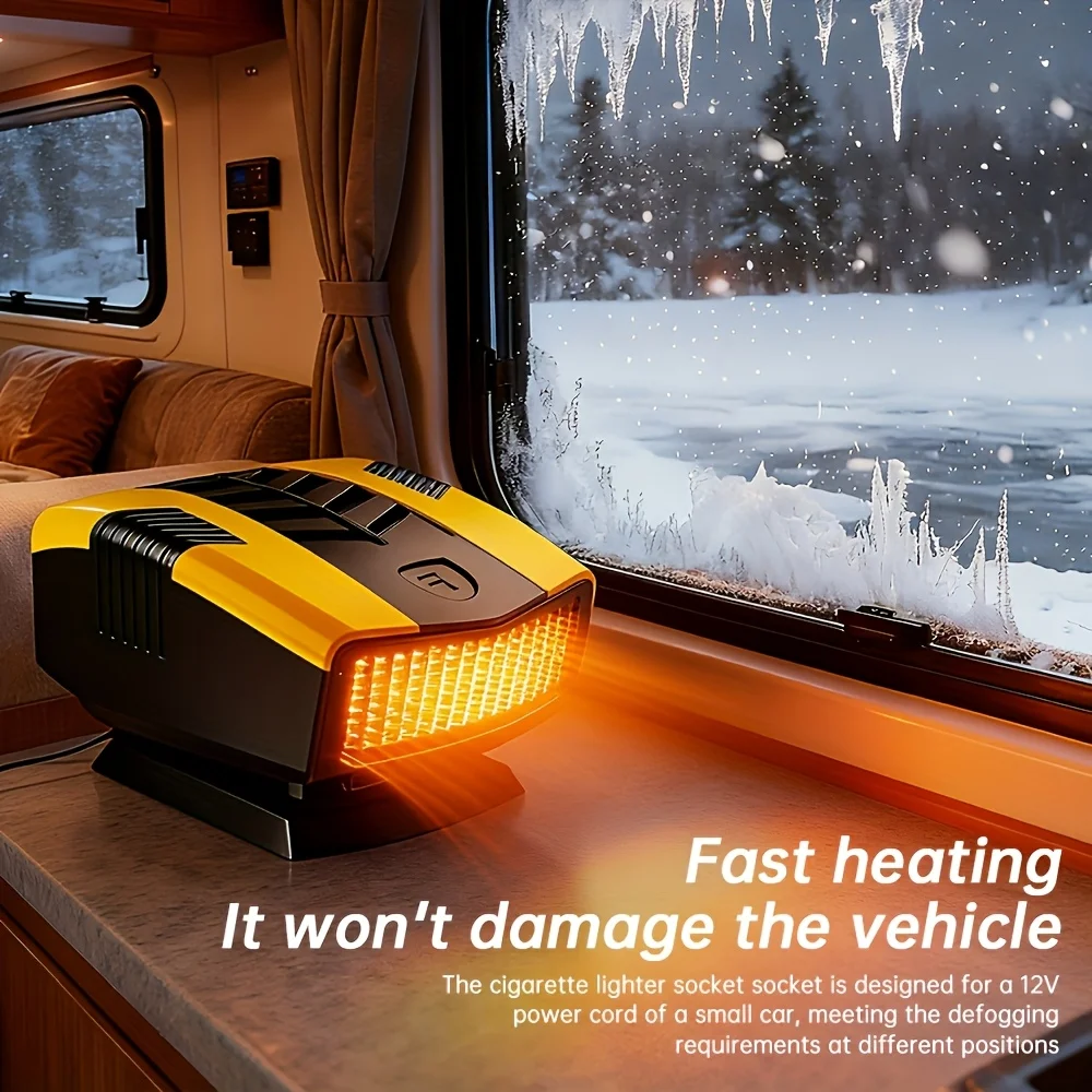 Multi Function Car Heater 150W 12V Demister Defroster with Air Dryer Feature for Effective Windshield Defogging