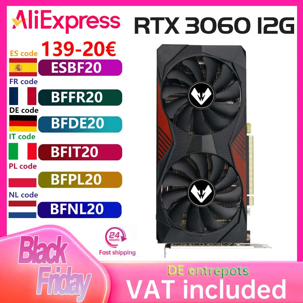 게임용 그래픽 카드 NVIDIA GeForce RTX 3060 12GB 이미지