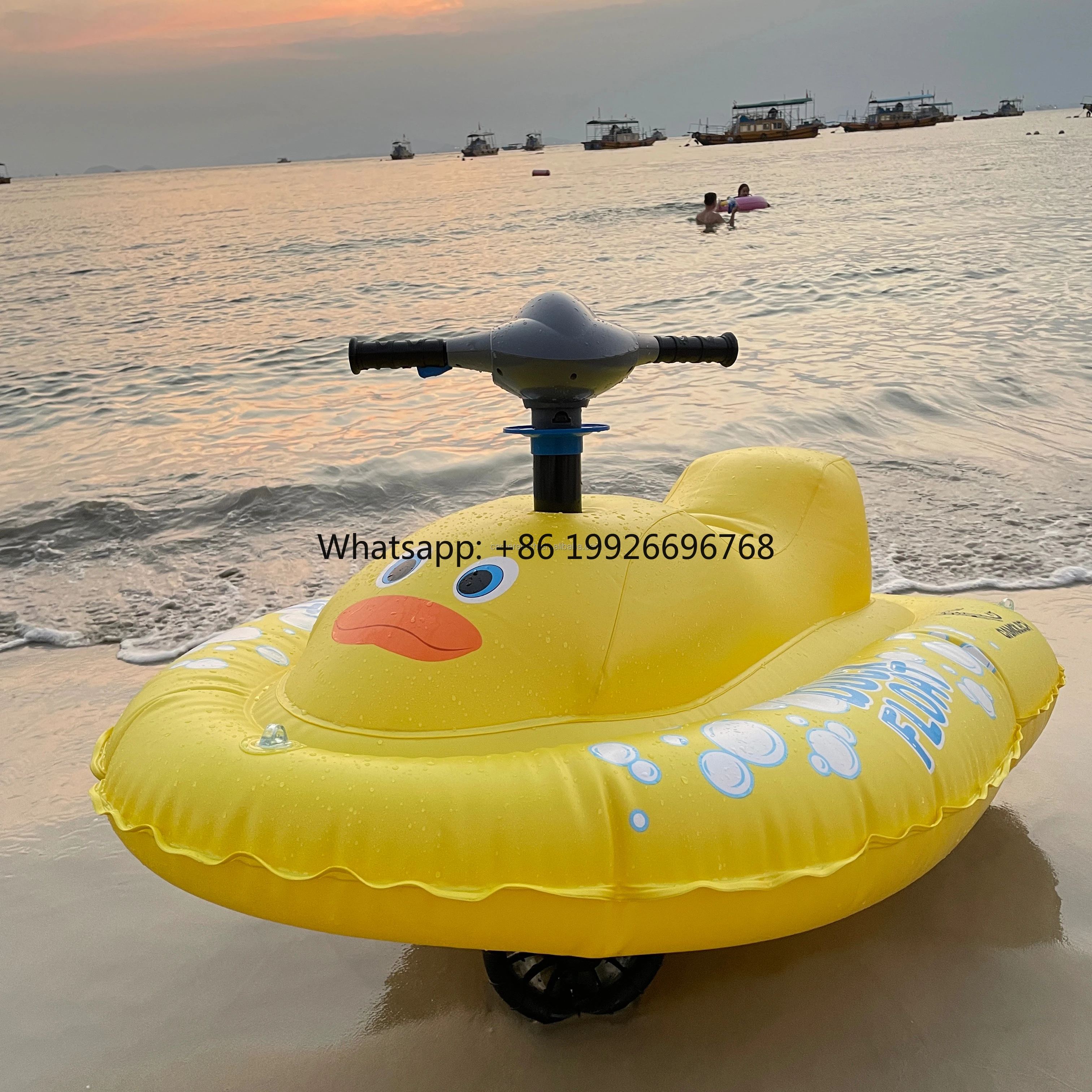 

GCAMOLECH W5 Children's Water s Electric Boat Motor Double Watercraft Swimming Pool Kids Electric Motorboat Jetski factory