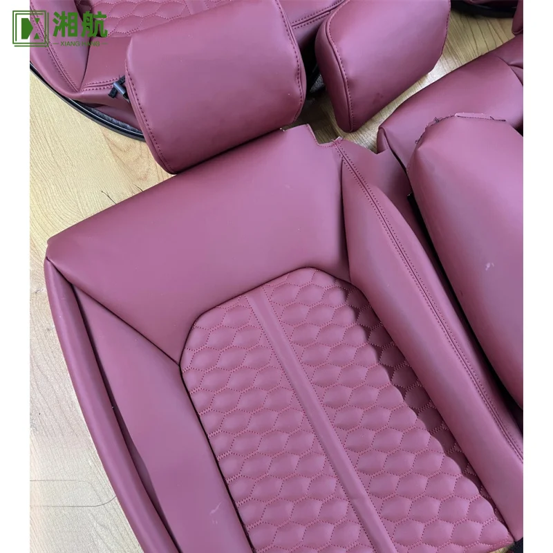 Suitable for Audi A3 A4 A5 A6 A7 Q3 Q5 Car Luxury Sport Racing Seat Custom Carbon Fiber Panel Leather Cover Bucket Upgrade RS S