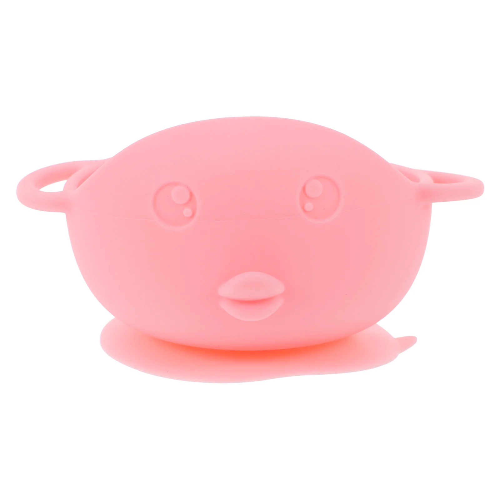 

1Pcs Piggy Silicone Baby Suction Plate Flexible Foldable Non Skid Dinner Plate Cartoon Toddler Feeding Bowl High Temperature