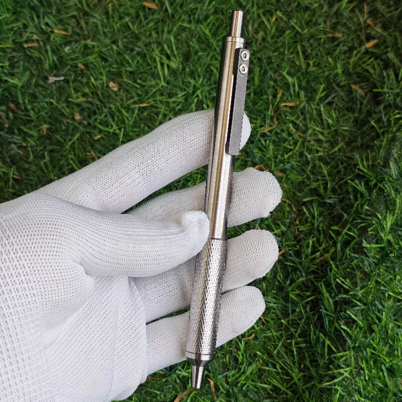 

BLAOYE титановые ручки-роллеры, матовые, серебряные, офисные, школьные, черные, 0,7 мм, шариковая ручка, новые канцелярские принадлежности