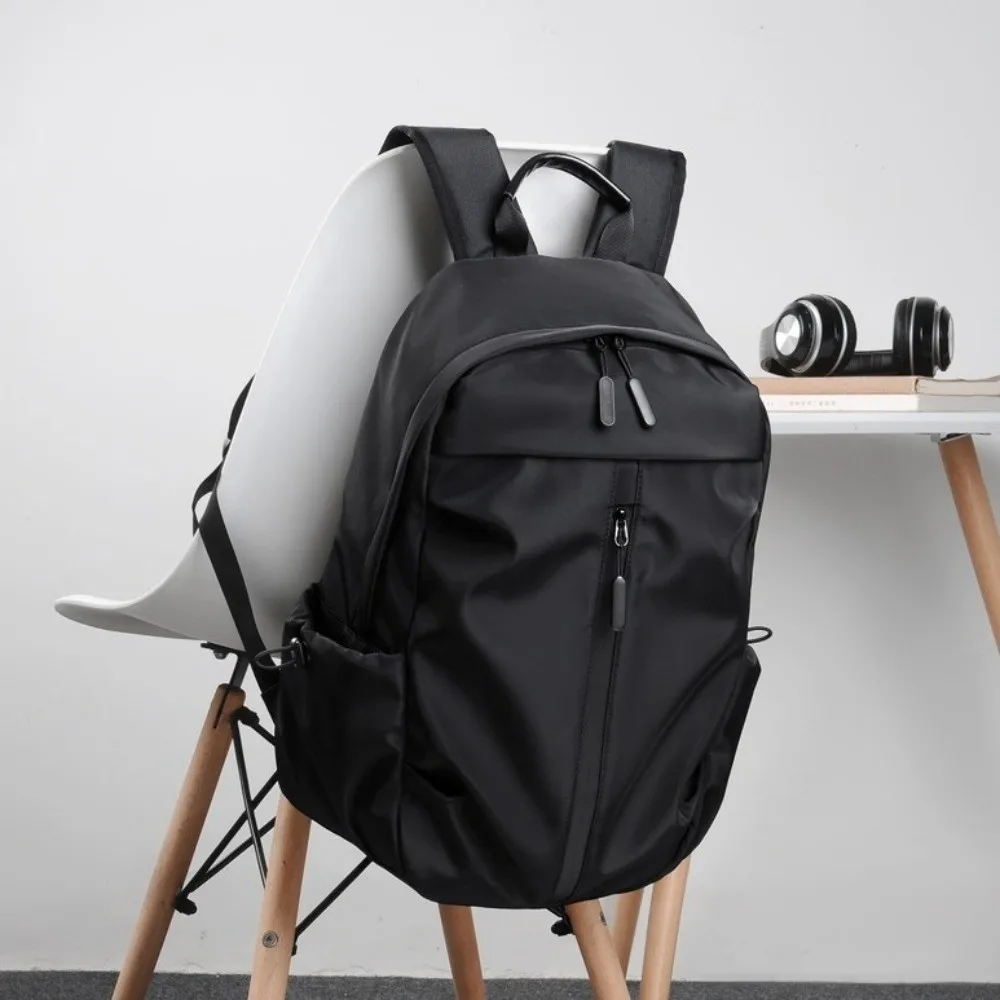 Simple Oxford Cloth Men's Backpack Waterproof Large Capacity Laptop Backpack All-match Multi-pockets Students School Bag Travel