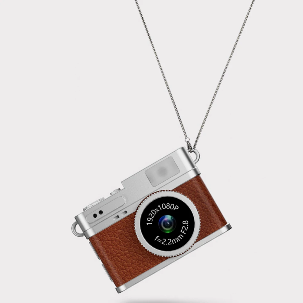 Мини-камера 1080P, портативная маленькая камера со светодиодной вспышкой, винтажная камера для путешествий, подарок для детей, студентов