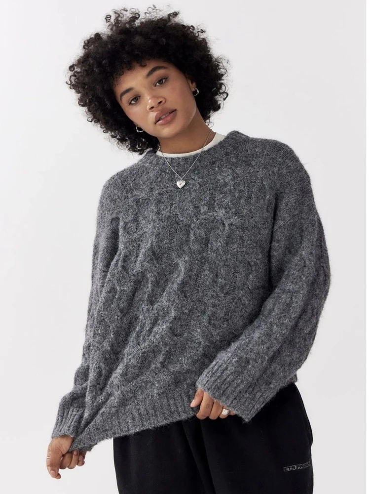 

Свободный крой, женский вязаный шерстяной свитер, круглый Ne Lazy Sle, повседневный, удобный, элитный, эксклюзивный в Интернете