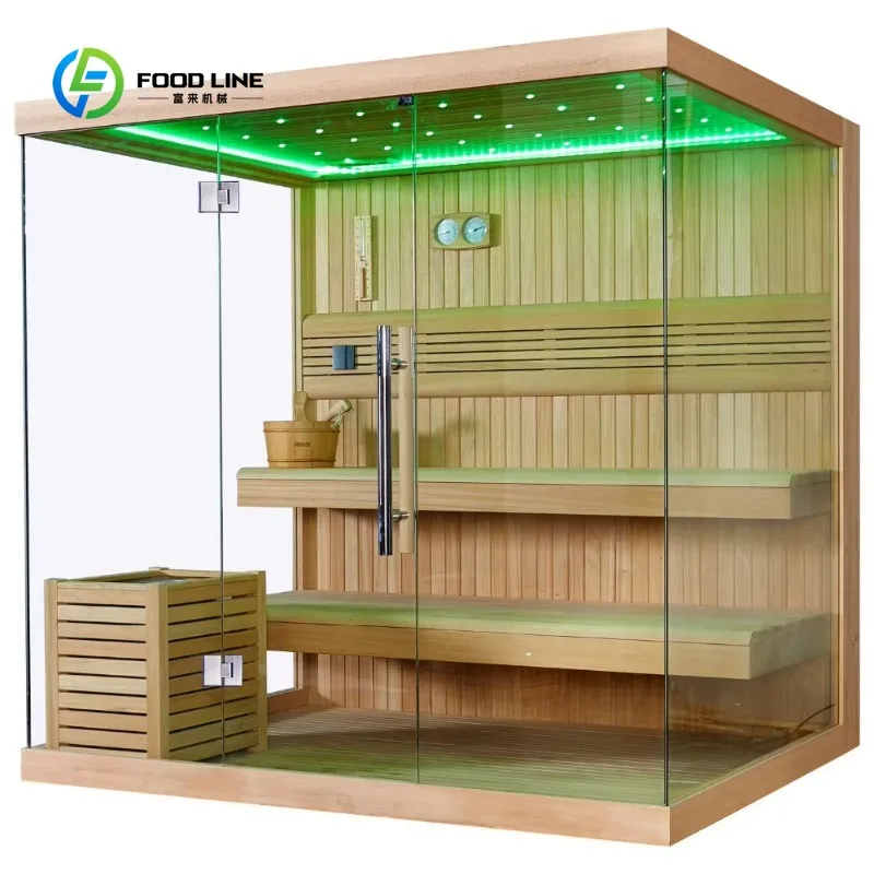 Customized Far Infrared Sauna Room Single Person Sauna Room Wood Modern Sauna Room