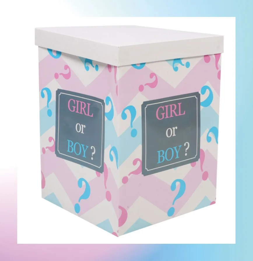 

1 Pink Blue Balloons Gender Reveal Box Baby Shower Decorations Party Supplies Balloon Box Baby Boxes Festive Decor Gender Reveal