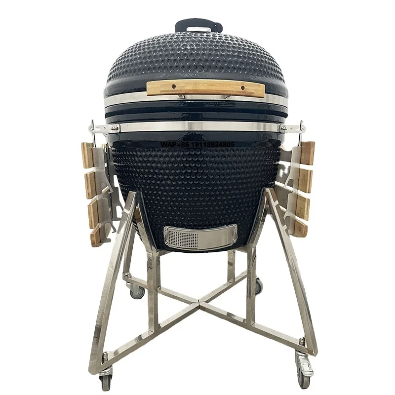 KIMSTONE 26 Inch KAMADO Big Black  Ceramic Charcoal Grill Komodo China BBQ Keramik Grill
