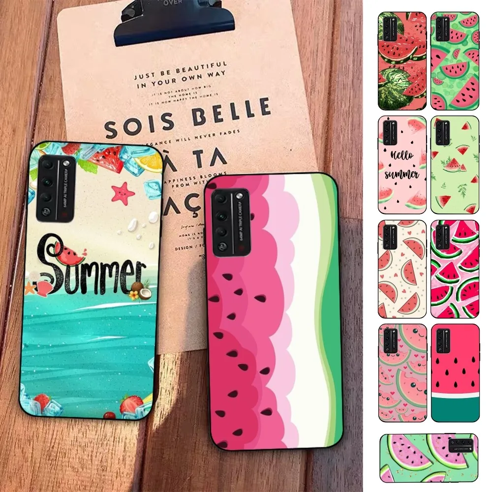 Summer Cartoon Watermelon Phone Case For Huawei Honor 10 lite 9 20 7A 9X 30 50 60 70 pro plus Soft Silicone Cover