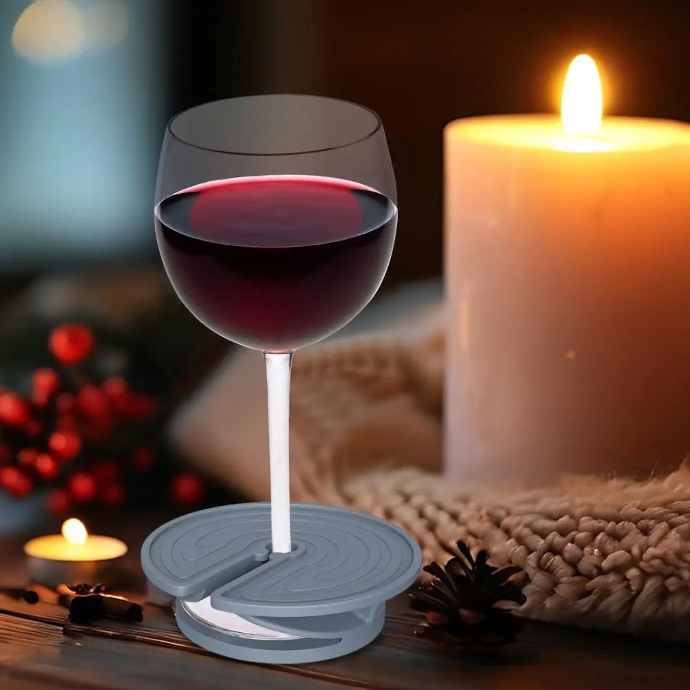 Soporte para copa de vino, portavasos de playa con diseño de laberinto, posavasos de arena multifuncional para bebidas, teléfono, gafas de sol, llave única para playa