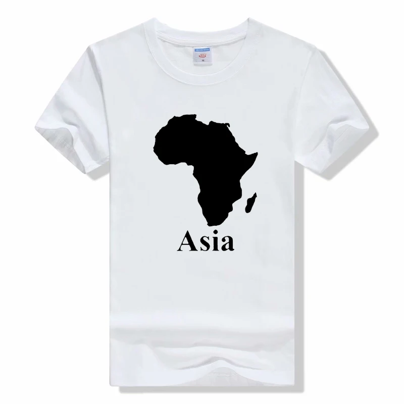 

AFRICA ASIA Birthday t shirt Funny Unisex Fashion New Cotton Short Sleeve T Shirts O-Neck summer T-shirt