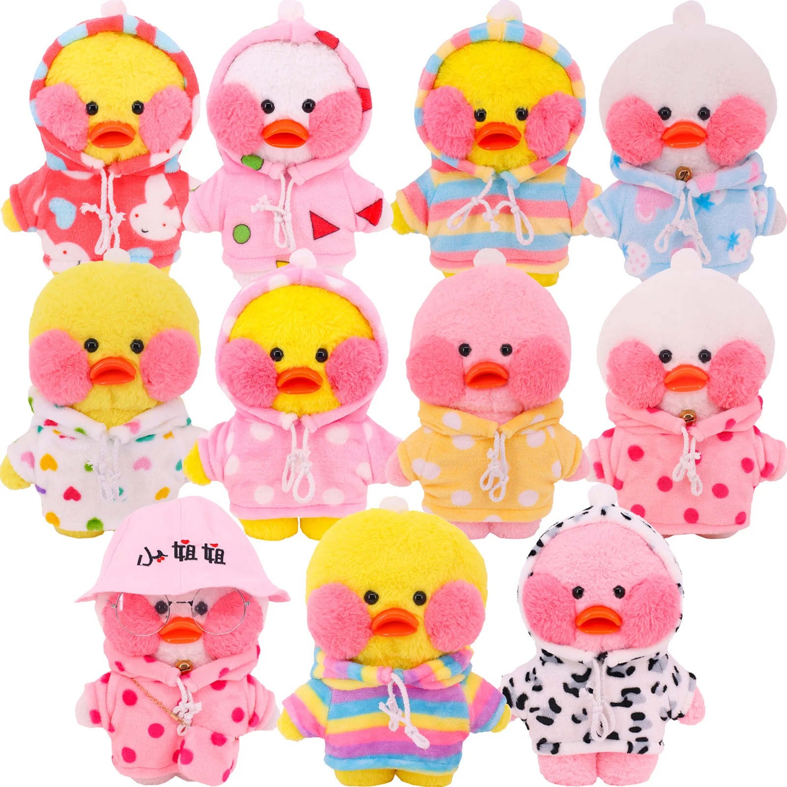 Sweater Suit Clothes For 30cm LalaFanfan Accessories Stuffed Soft Duck Figure Toy Animal Birthday Girl Gift For Kids DIY