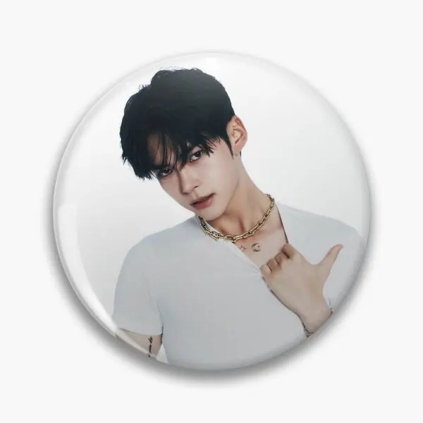 Zerobaseone Sung Hanbin  Soft Button Pin Metal Decor Lapel Pin Lover Creative Jewelry Fashion Badge Women Cute Collar Hat