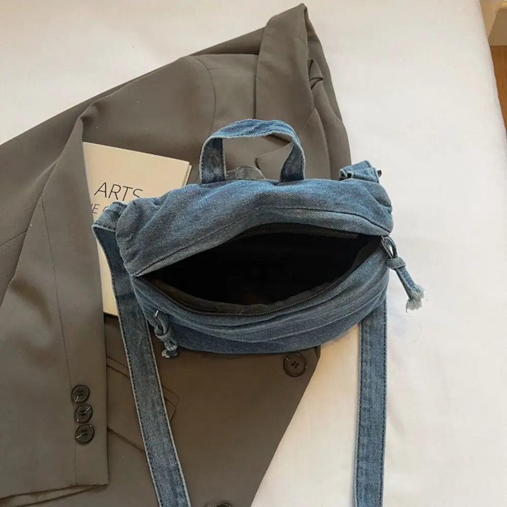 

Trend Handbag Retro Denim Bag Y2K Crossbody Bag Spicy Girl Shoulder Bag Armpit Bag Underarm Bag Washed Jean Bag Shopping