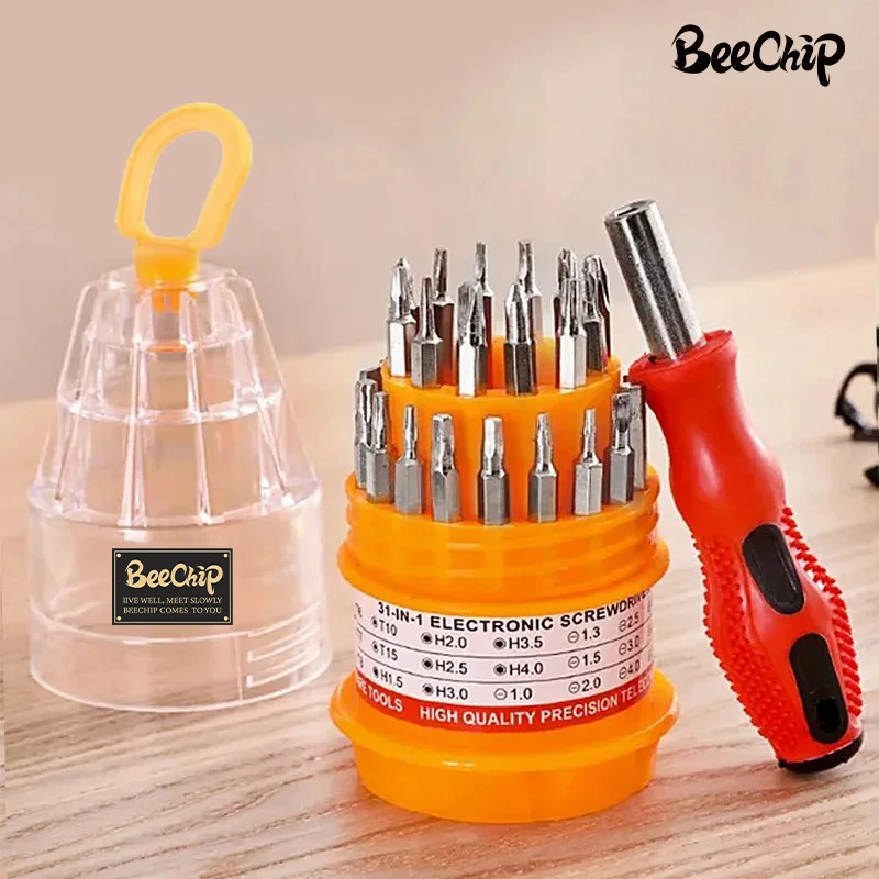 31PC Pagoda Type Universal Screwdriver Multitool Set Manual Combination Maintenance Driver Screw Batch Mobile Phone Repair