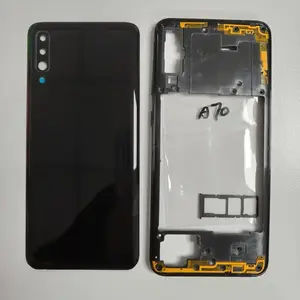 Bilashmart Housing Case Samsung Galaxy A70 A705 Middle Frame Battery Back Cover With Camera Lens Repair Parts
