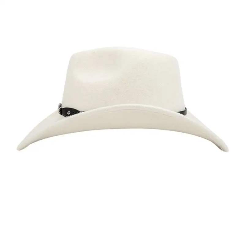 Sombrero fieltro lana 652F, sombrero occidental sombrero informal, sombrero borde ancho