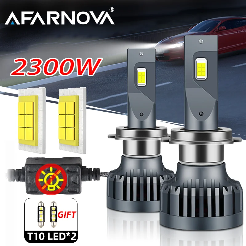 2300W H7 H4 LED CANBUS Lamp 9004 9007 H8 H9 9005 9006 H1 H3 Car LED Headlight Bulb 6000000LM 12V Auto Headlamp Fog Turbo Lamps