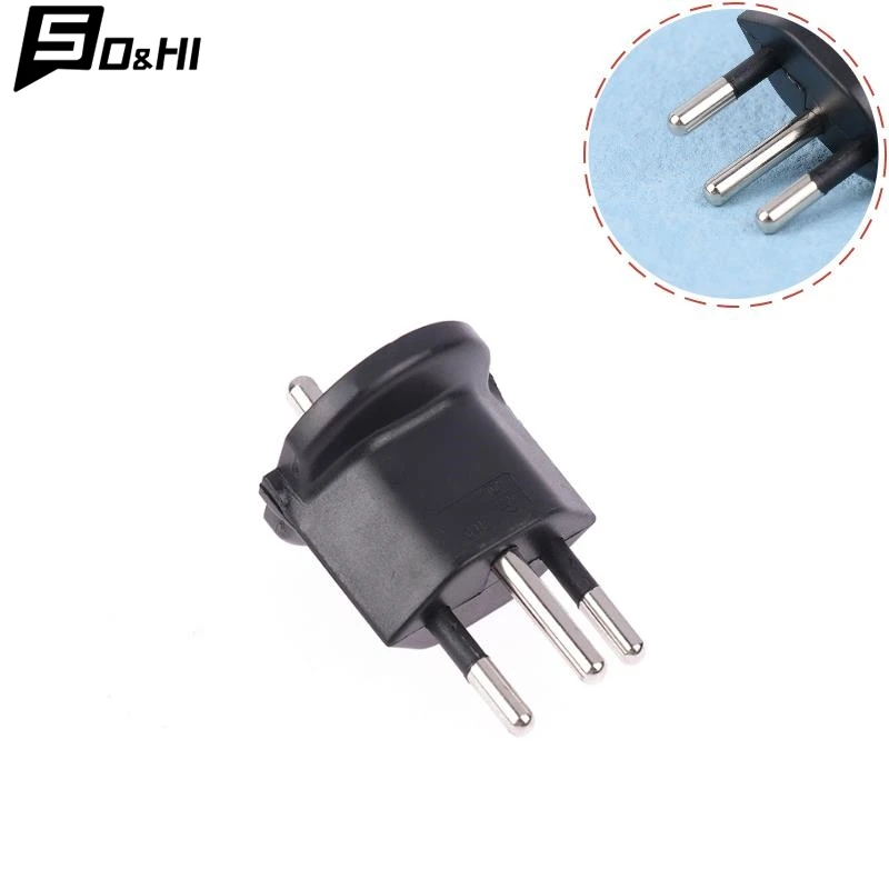 1Pc Plug Travel Adapter Europe German TO Swiss Plugs 10A 250V Power Plug EU To Switzerland Electrical Plug Adapter