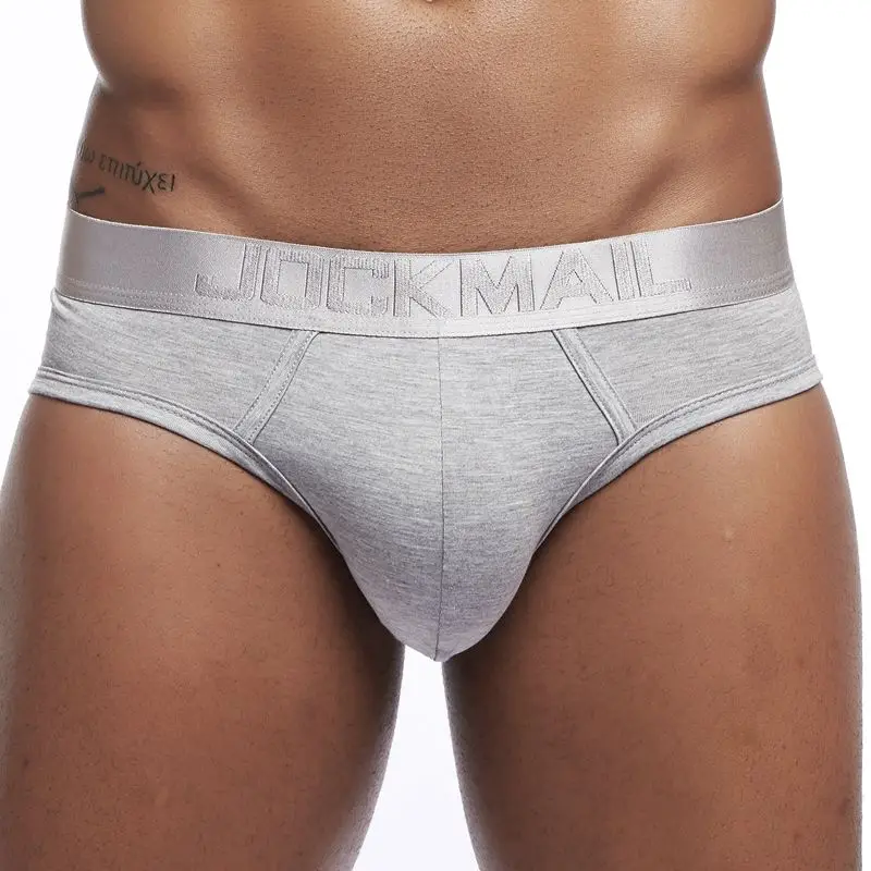 JOCKMAIL Roupa Interior Respirável para Homens, Brand Sexy Modal Briefs, Homens Slip Shorts, Pênis