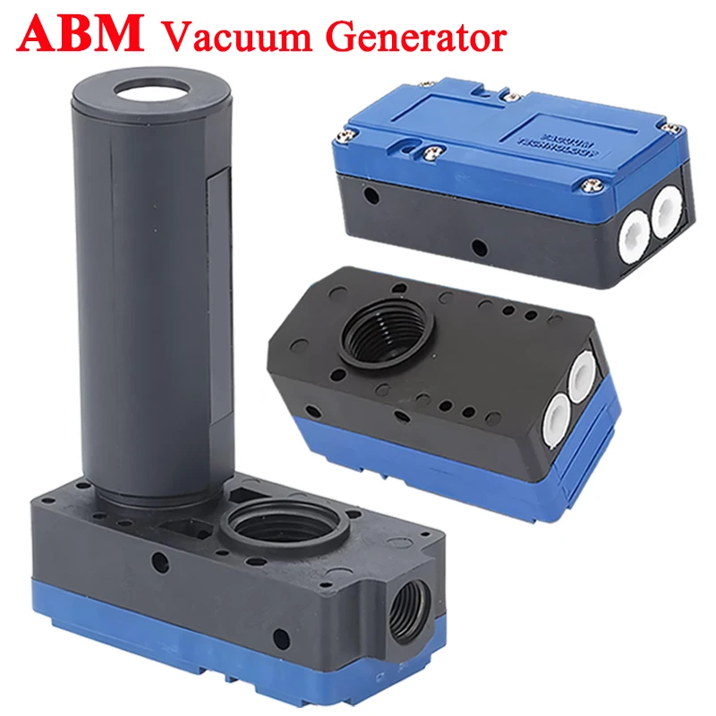 BM/BX Series Multi-stage High Vacuum Generator ABM10B ABX20B 30C Negative Pressure  Pneumatic Large Flow Suction With Muffler
