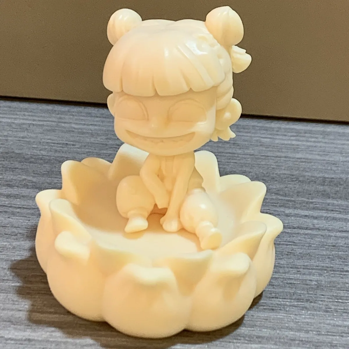 Ivory Nut Carved Nezha Figurine Cute DIY Bodhi Fruit Accessory Handheld Decor Ornament Craft Piece