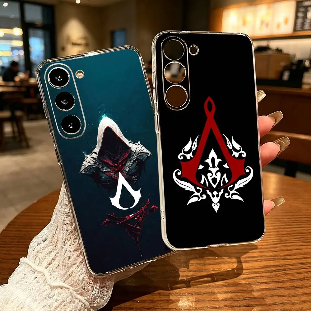 A-Assassin C-Creed Logo Graphic  Clear Soft Silicone Phone Case for Samsung Galaxy A71 A70 A52 A51 A40 A30
