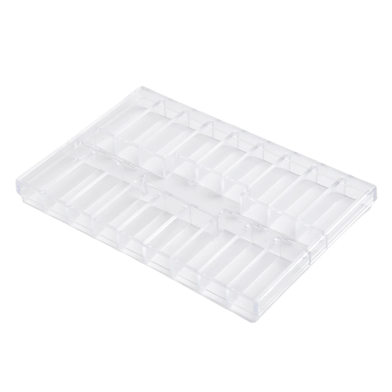 19-Cavity Plastic Box for Organizing Small Hardware Items Including Connectors Resistors Capacitors and Watch Parts