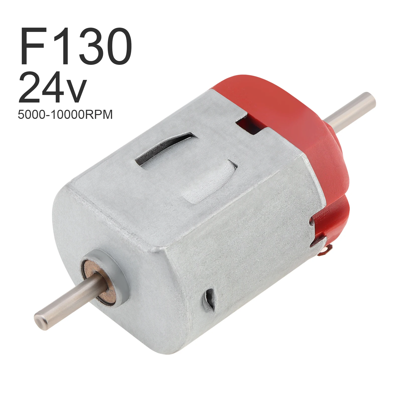 F130 Double Shaft Output DC Motor 2-24V 5000-10000RPM Micro Vibration Motor for DIY Toys Bubble Machine Hair Curler