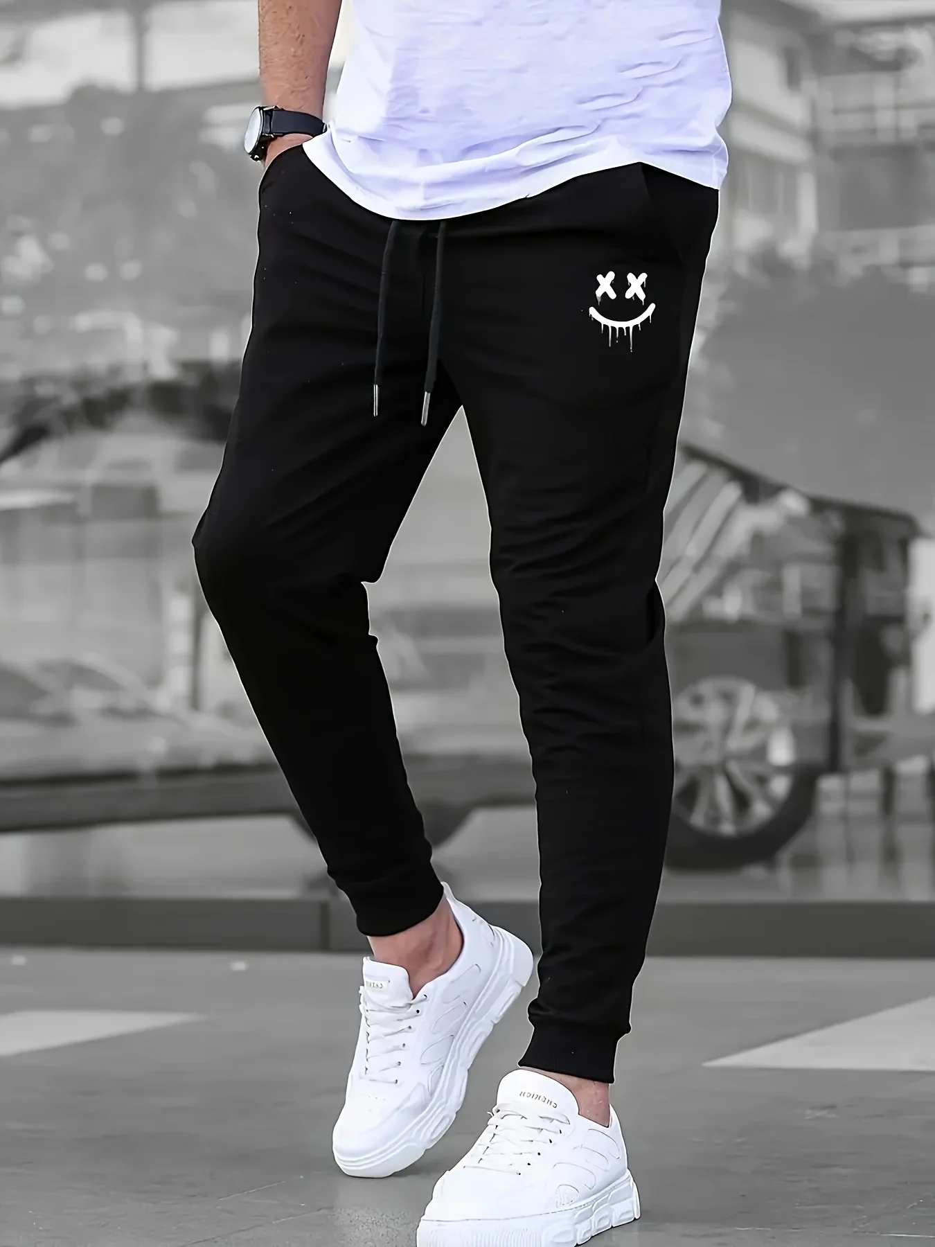 

Men's Casual Pants, Sports Pants, Jogger Pants, Long Pants, Lightweight & Breathable, Loose Fit, Suitable for Spring and Summer