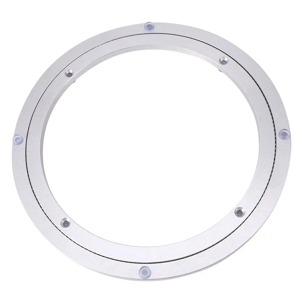 Aluminium Alloy Rotating Bearing Turntable Plate Smooth Swivel Plate Rotating Table for Home Decor