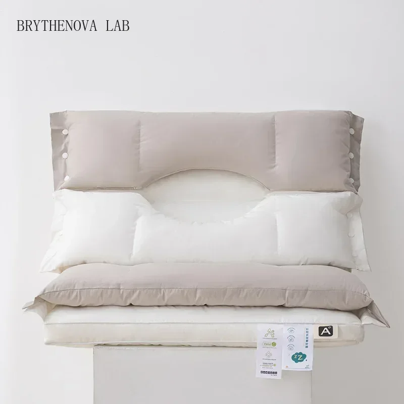 1 Pcs All Cotton Detachable Traction Pillows Multi Use Protection Neck Beauty Pillow Single Core Household Adult Oblong