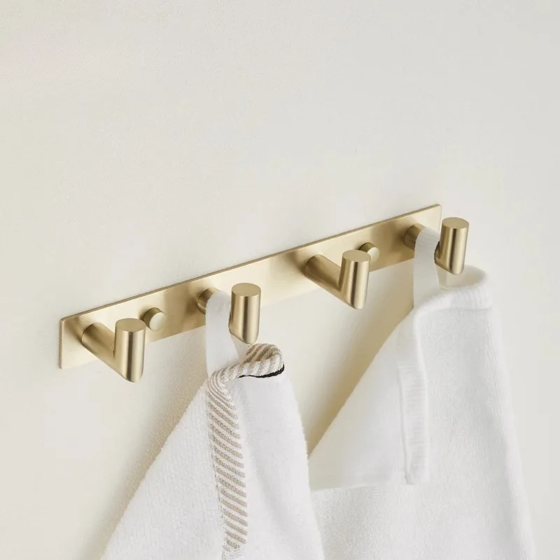 

Clothes hookbathroom row hook wall wall wall door back coat hook 304 stainless steel