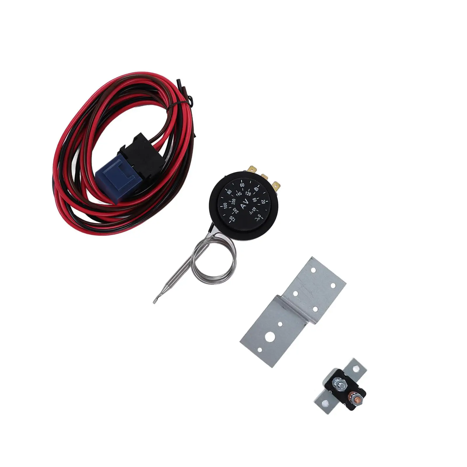 Car Control for relay Wire Kit 12V 0-120°C Adjusting Radiator Fan Thermostat Set Simple Installation for automotive