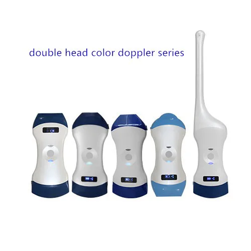 JQ-5CL Handheld Wireless ultrasound scanner double head convex and linear probe portable color Doppler