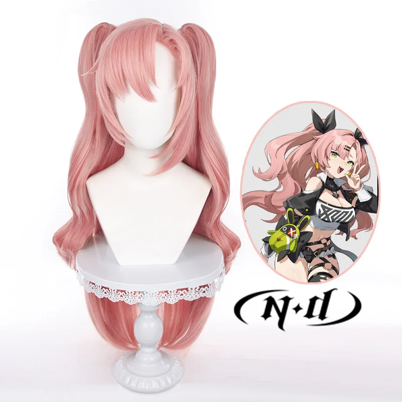 

ND Nicole Demara Cosplay Wigs Hairpiece Zenless Zone Zero ZZZ Cosplay Hair Wigs Heat Resistant Synthetic for Comic Con Coser