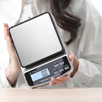 Digital Scale Electronic 15KG/10KG/1g 3KG/0.1g with Calibration USB Charge Smart Measuring Scales for Kitchen Coffee g/oz/lb/kg
