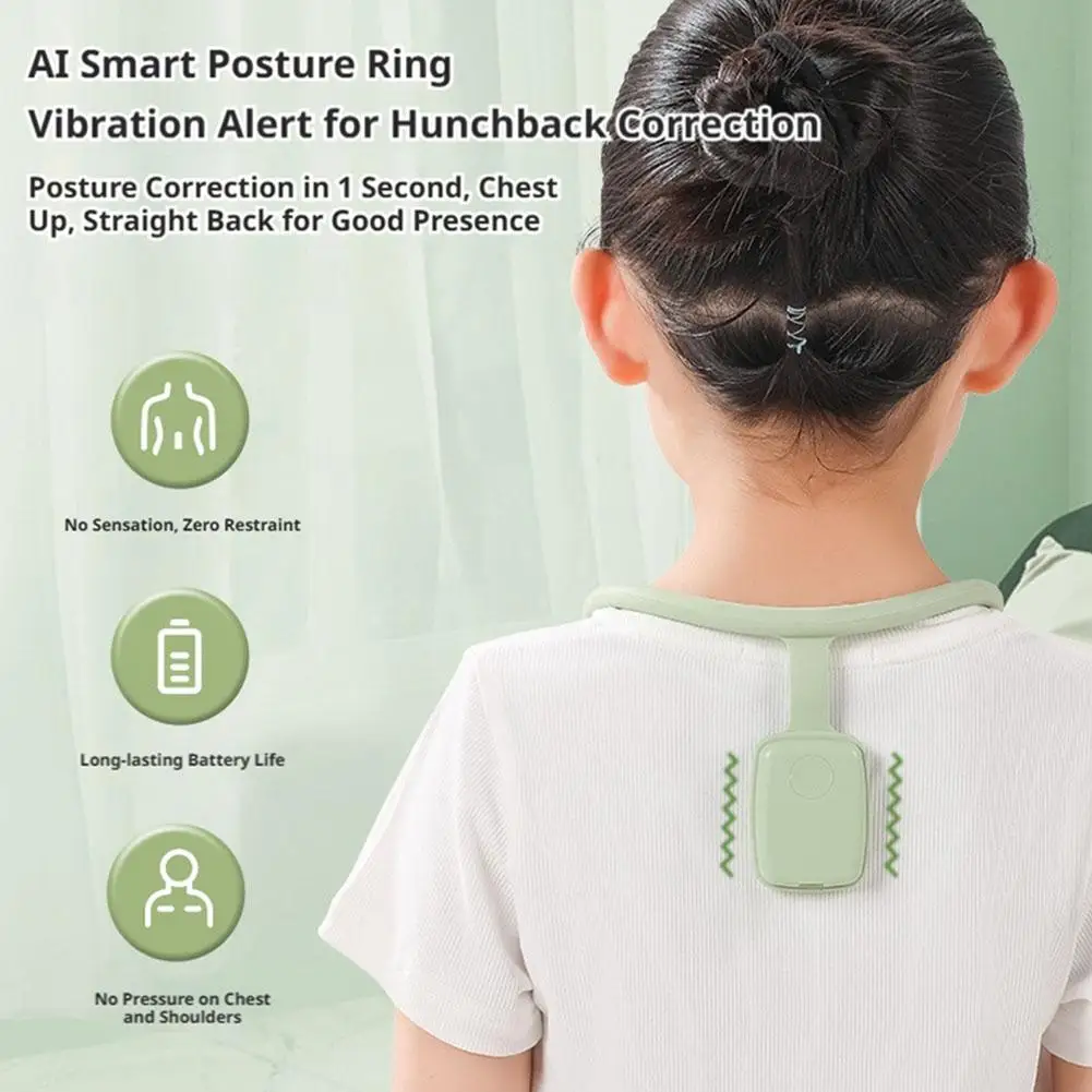 Smart Posture Corrector with Vibration Alert for Adults and Kids Posture Training Reminder Sensor Back Posture Neck Corrector