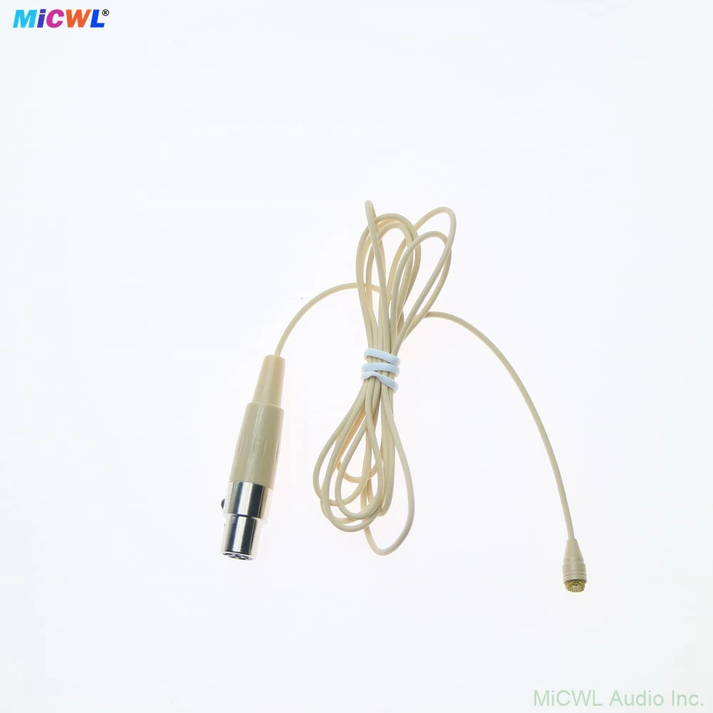 Gold Mic Head D6060 Tie Lavalier Microphone for Shure ULX SLX PGX Wireless Beltpack Mini 4Pin TA4F Plug 2 Color - view 2