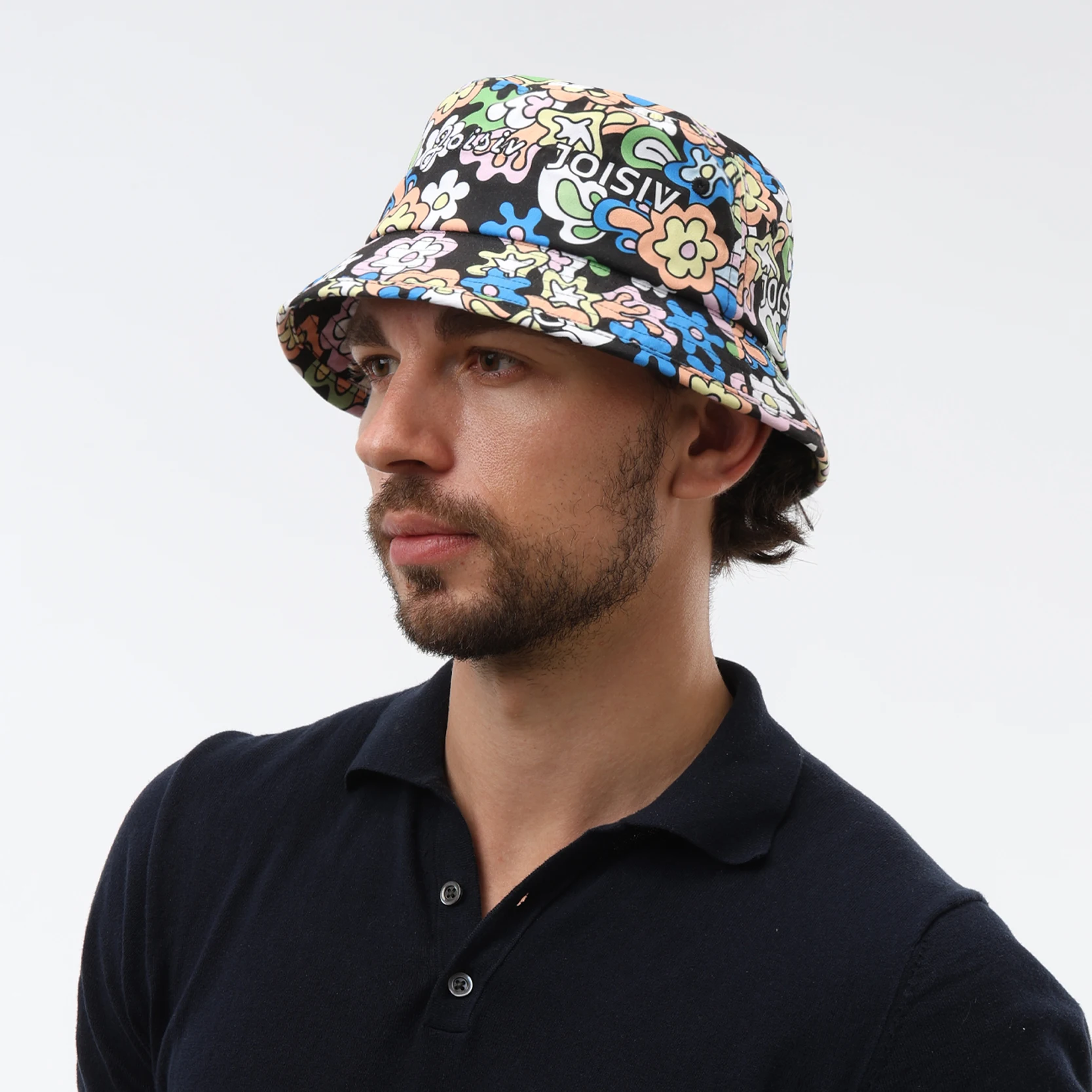 JOISIV New Fashion Printed Casual Bucket Hat, Unisex, Lightweight Breathable Cotton, Ideal for Outdoor Travel, Camping & Leisure