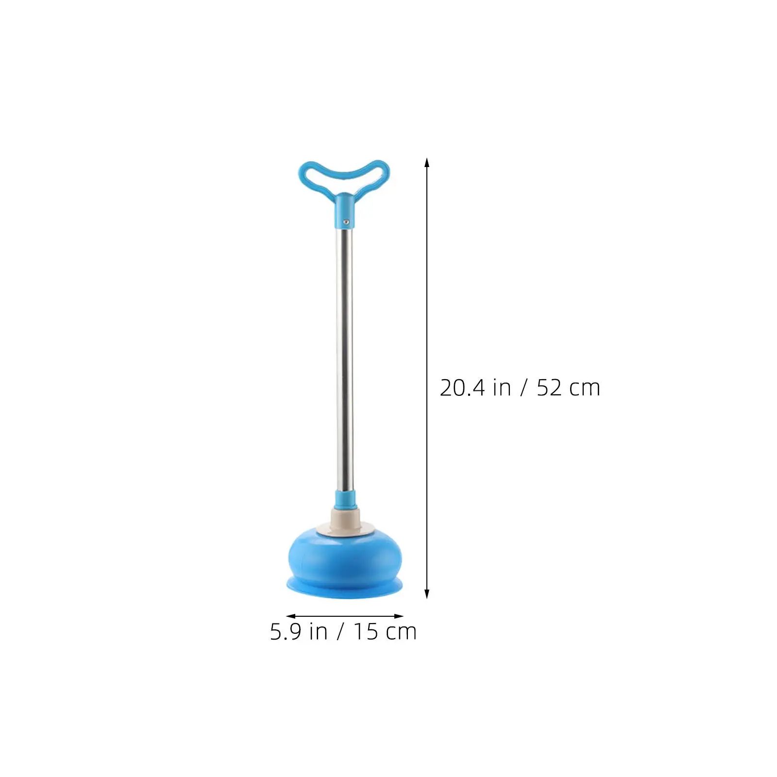 1Pcs Bathroom Toilet Plunger Suction Cleaner Blue Rubber Drain Dredging Tool for Sewer Cleaning Closestool Clog Solver Home Use view 5
