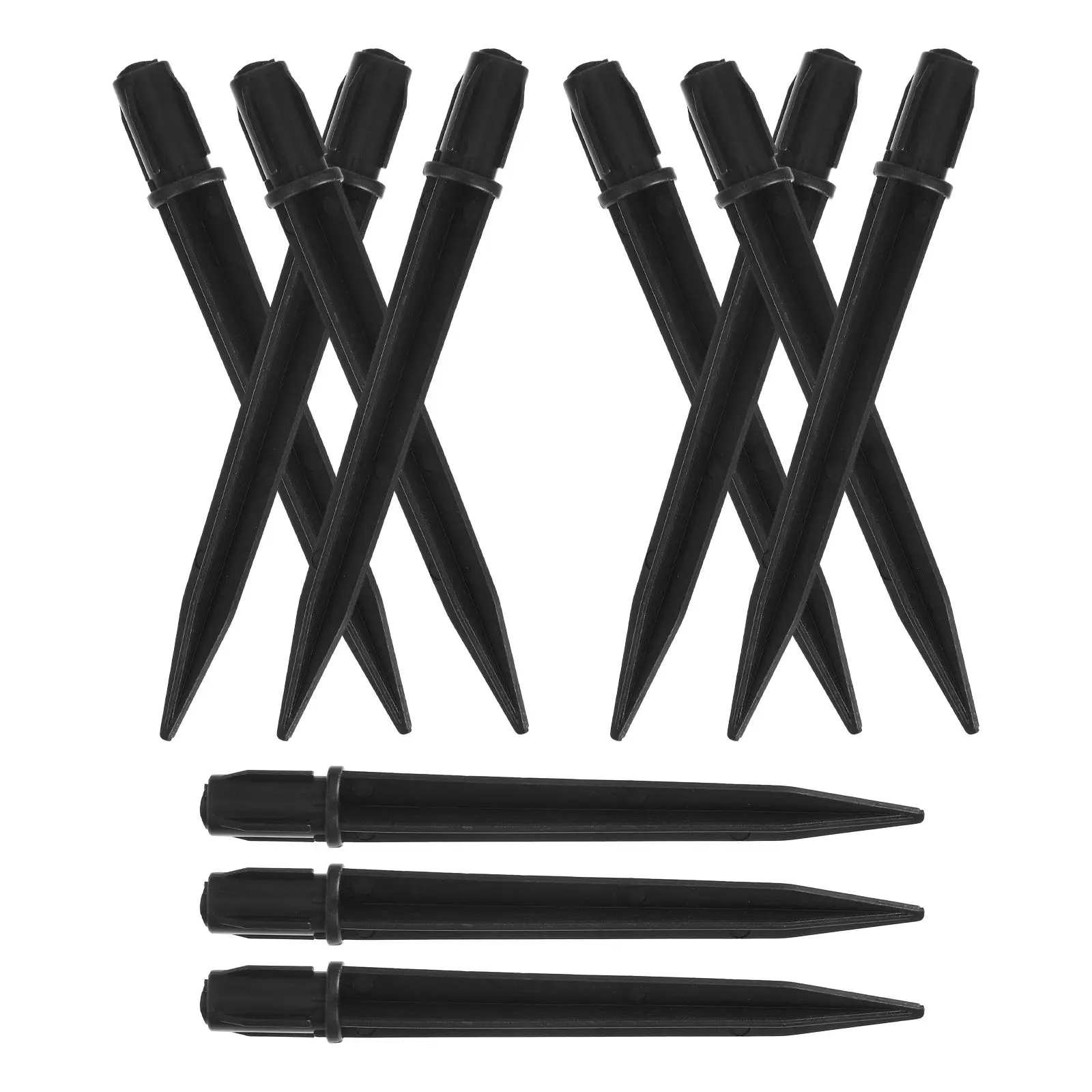 

20 Pcs Lawn Lamp Ground Stakes Solar Light Plastic Abs Yard Replacements Waterproof Outdoor Garden Poles Landscaping